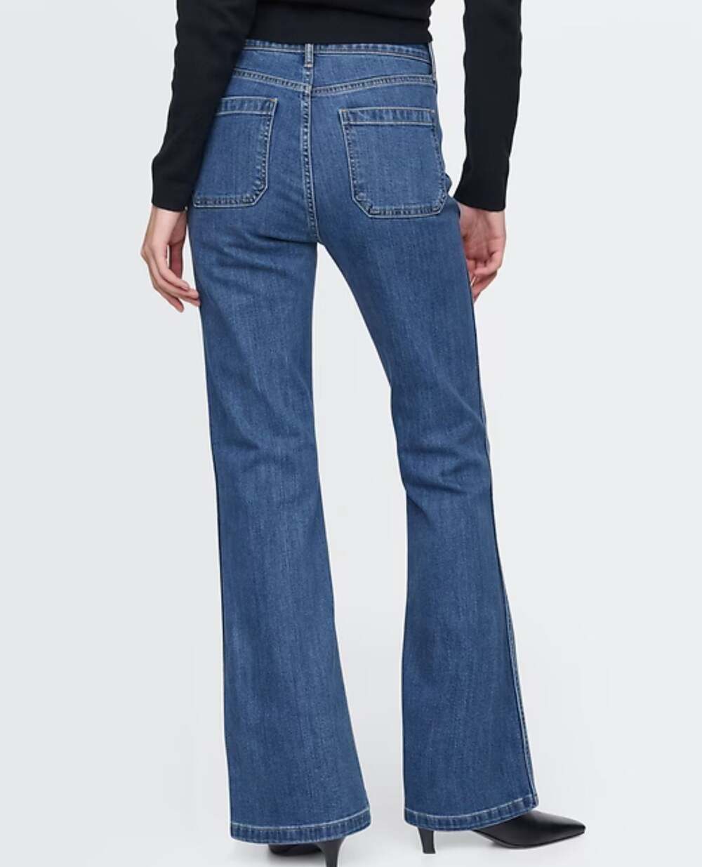 GAP High Rise '70s Flare Jeans, Sz 28/6R - Picture 2 of 10